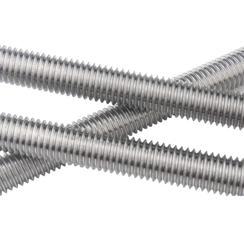 FEEIMOL Stainless Steel Fully Threaded Rod Bar Studs M3x80mm (5 pcs), Silver - Image 4
