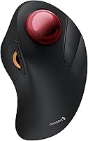 Vista 8 de ProtoArc Ratón Bluetooth inalámbrico Trackball, EM03 NL Ratón ergonómico recargable con bola rodante, conexión para 3 dispositivos, compatible