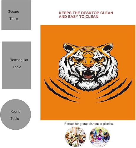 Vista 29 de K679 Galaxy Mantel Redondo para Mesa De 4 Sillas Mantel al Aire Libre Para Cocina Comedor Fiesta 30 X 30 Pulgadas