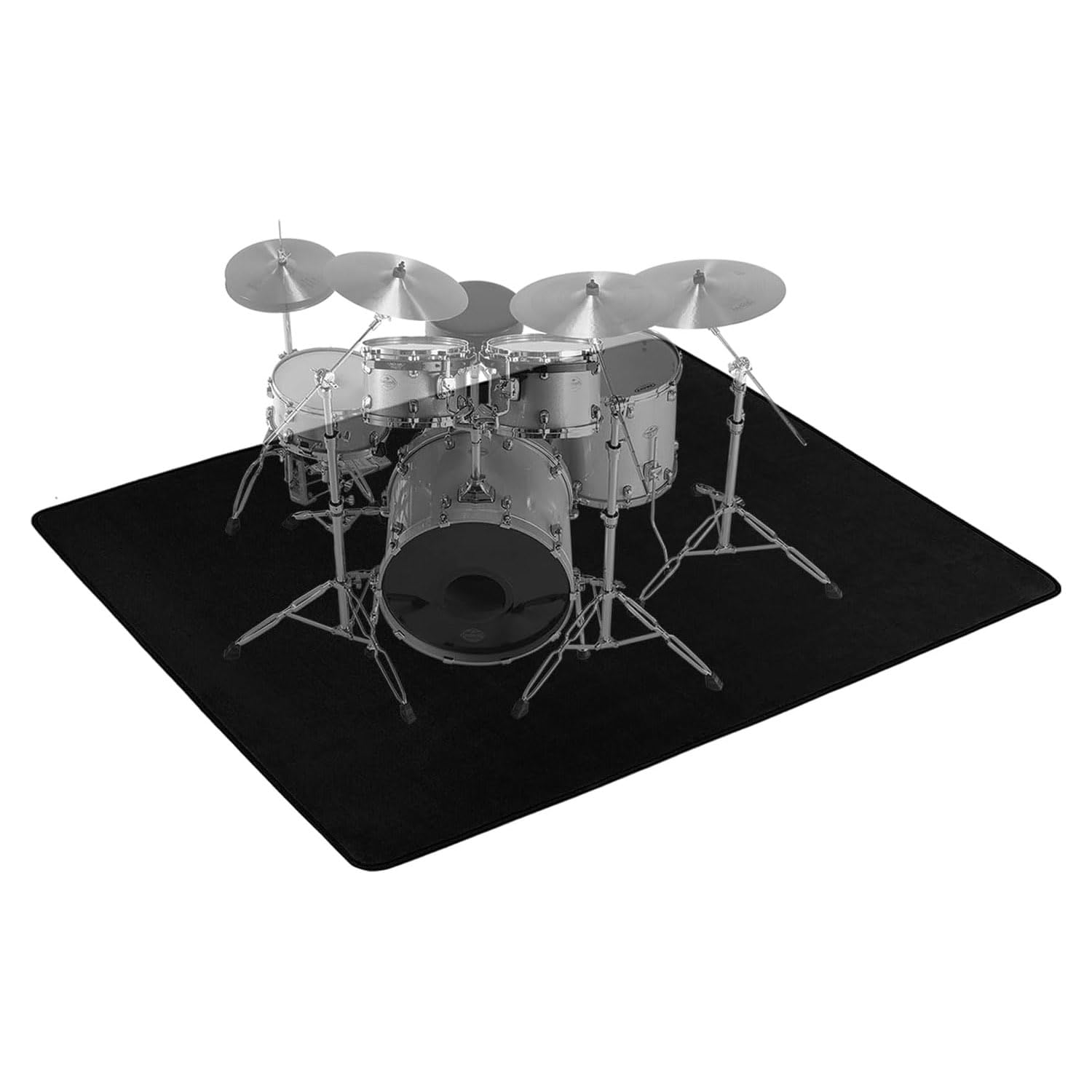 Tappeto per Batteria,120x180cmTappeto Insonorizzato Nero,per Uso in Studio e in Casa,per Batteristi Professionisti e Principianti