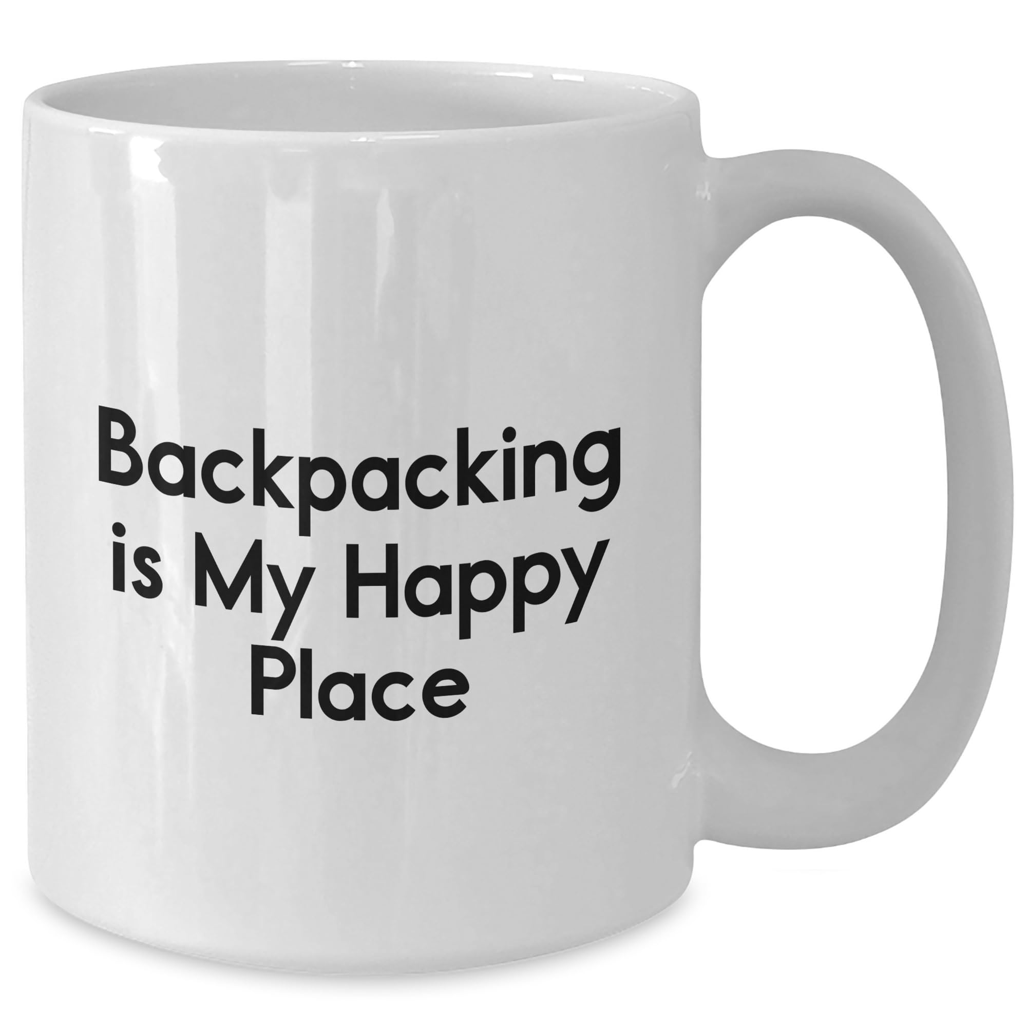 Backpacking Adventures Quote White Coffee Mug, Gifts from Friends for Backpacking Enthusiasts, 11oz or 15oz Capacity, Birthday Unique Gift
