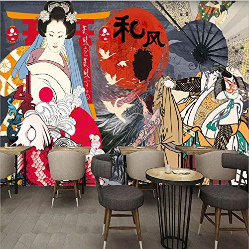 Ukiyo-Style Restaurant Mur Couvrant pour métamorphoser un mur vide sans travaux