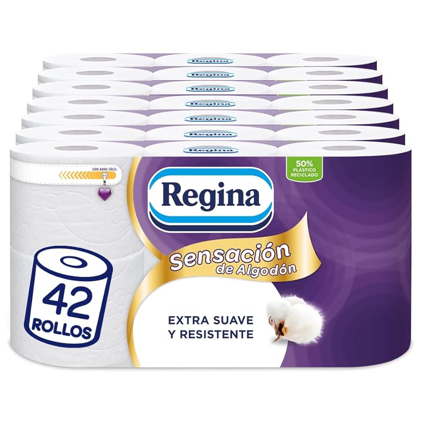 Immagine del prodotto Regina Sensación de Algodón - Carta igienica, 42 rotoli