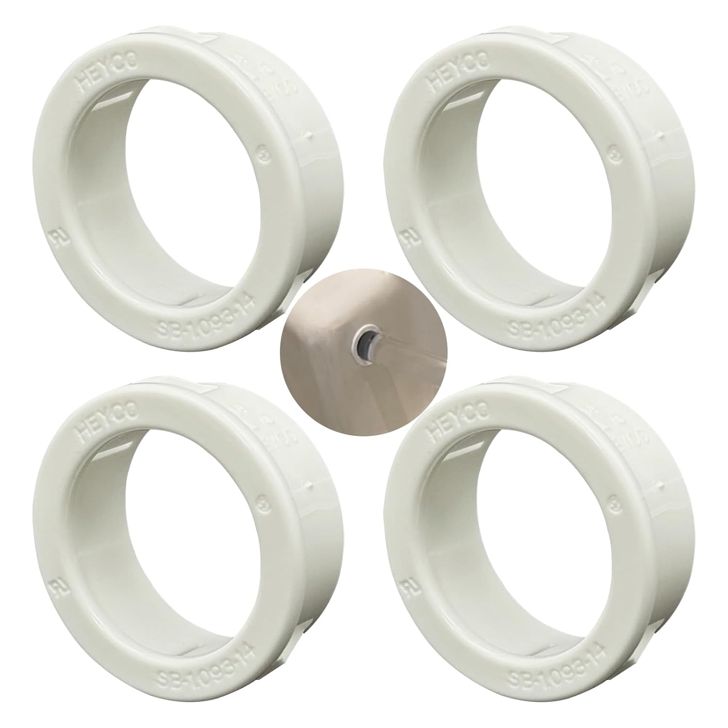 OKQX 4-Pack Shower Grab Handle Bushing SB1.093-14 - White PA66 Snap ...