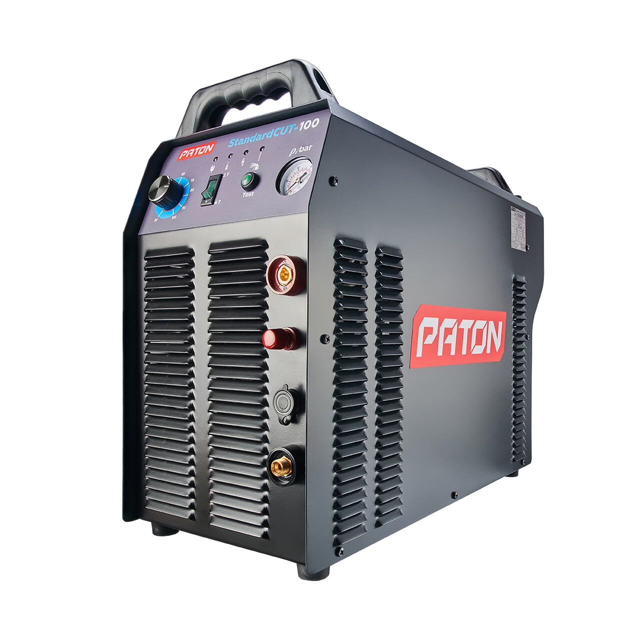 PATON StandardCUT-100-400V przecinarka plazmowa z wbudowanym kompresorem – 400V/100A, cięcie bezkontaktowe (łuk pilotowy) do 35 mm w stali, profesjonalna przecinarka plazmowa