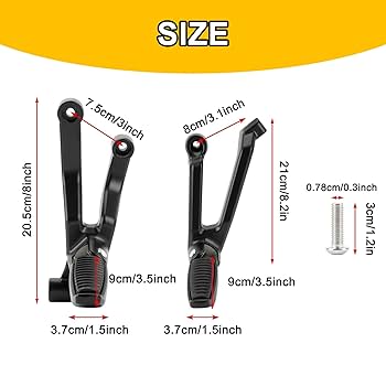 Amazon | PSLER® バイク用 左右セット フットペグ ステップバー