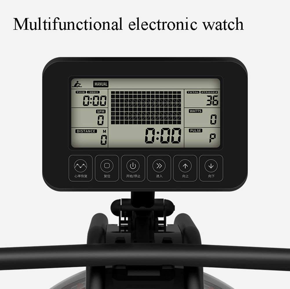 Attrezzatura per il fitness Vogatore pieghevole, vogatori per uso domestico Vogatore da interno Attrezzatura per il fitness addominale, display LCD, carico massimo 150 kg, per ufficio, balcone, pales