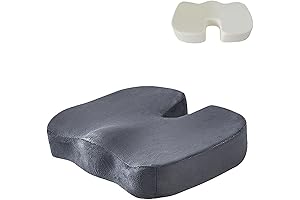 Butt Seat Cushion Memory Foam, Anti Slip Chair Pad