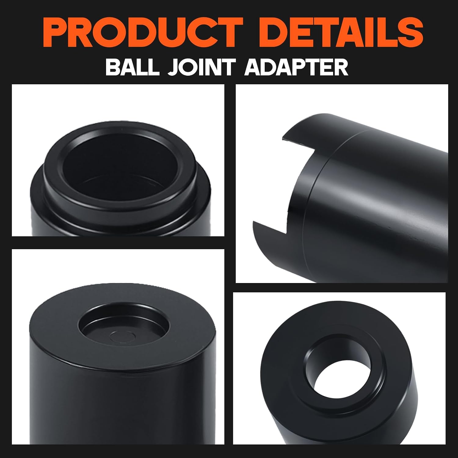 4PCS Ball Joint Service Adapter Kit for Jeep Dodge RAM 1500 Wrangler Cherokee - Compatible for OTC 7894 Press Tool, Upper/Lower Joint Removal & Installation Set