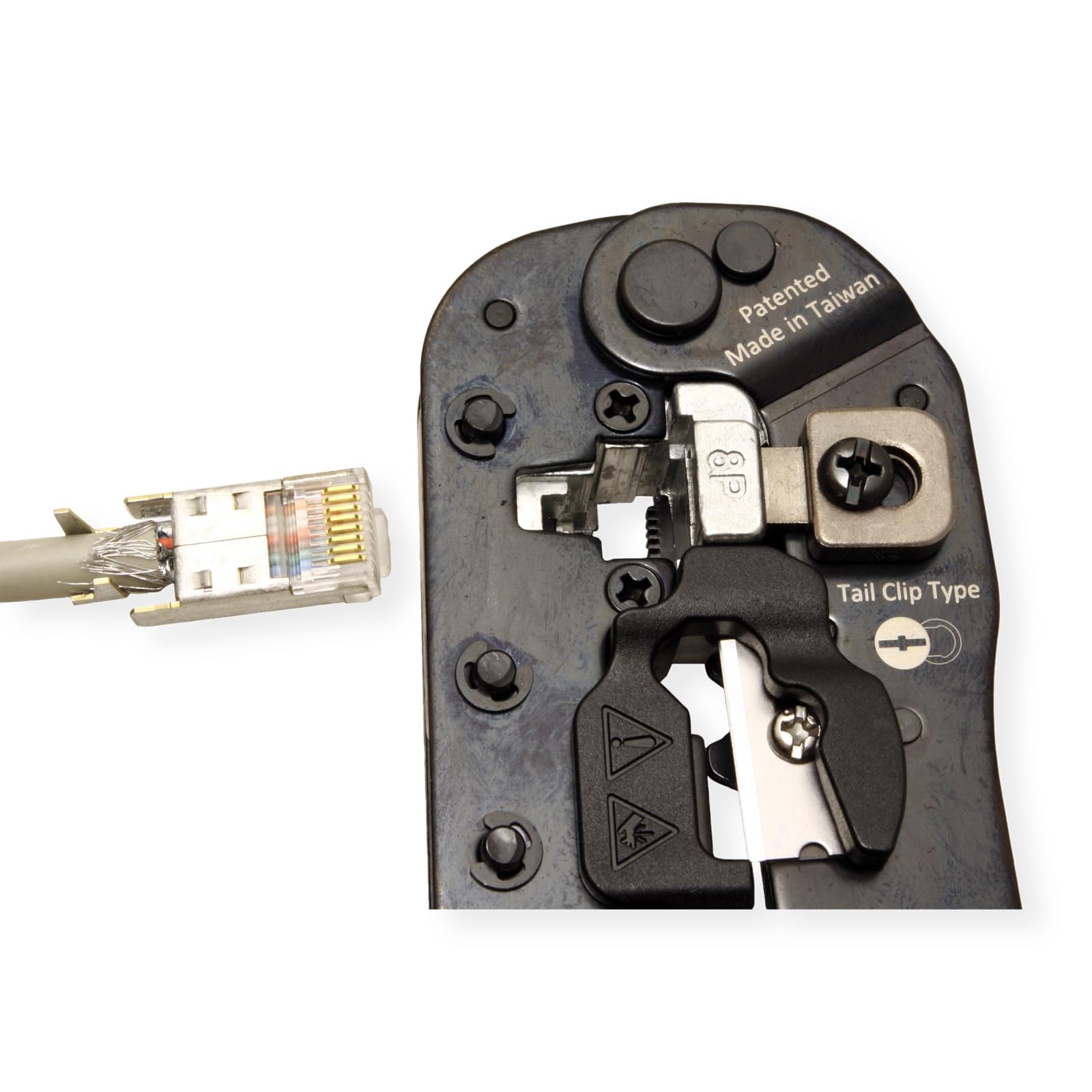 VALUE Pinza crimpatrice RJ45 (8P8C) con/senza collegamento