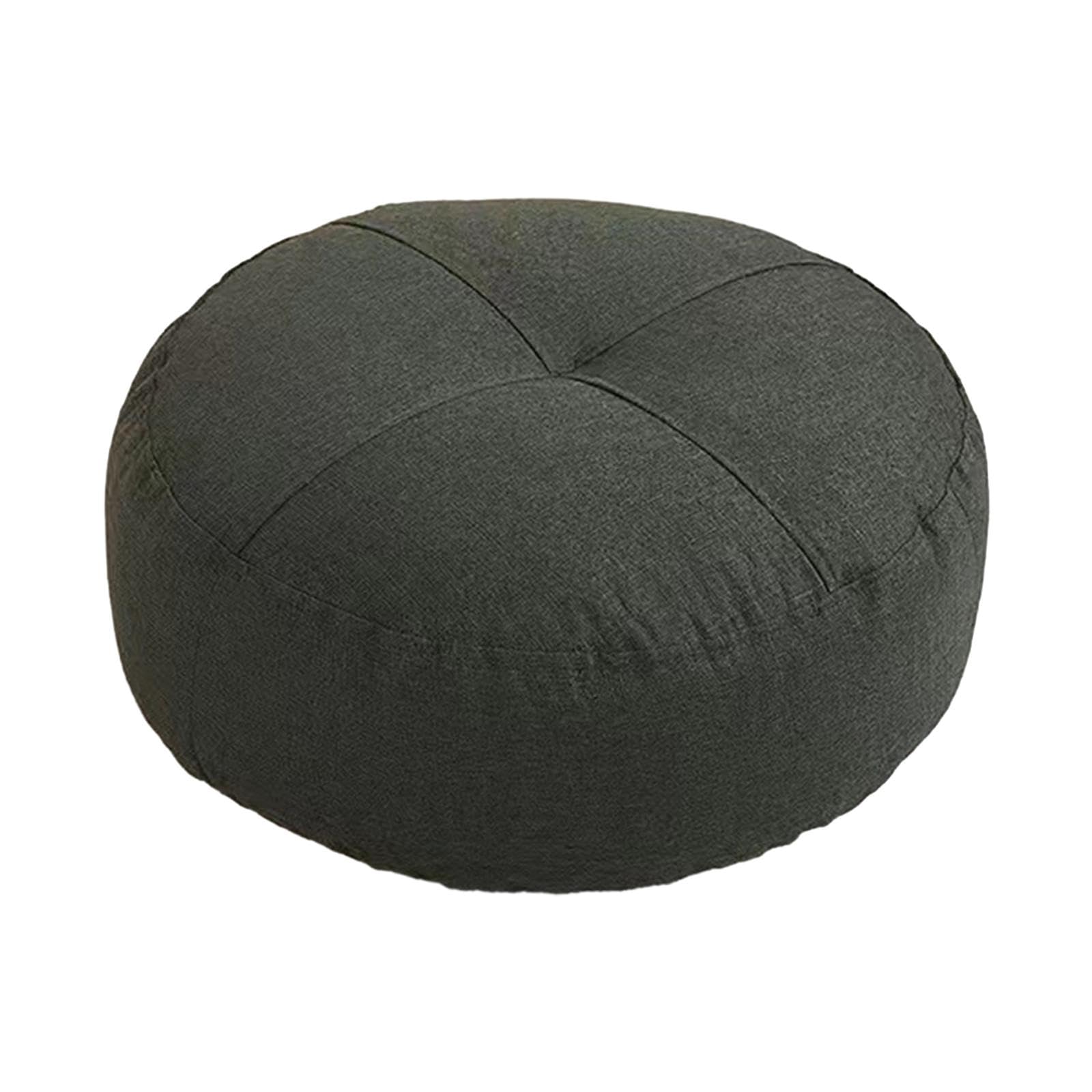 TRENDYNEST Round Floor Pillow Meditation Floor Pillow for Floor Seating Chair Sofa Deep Gray-image-29