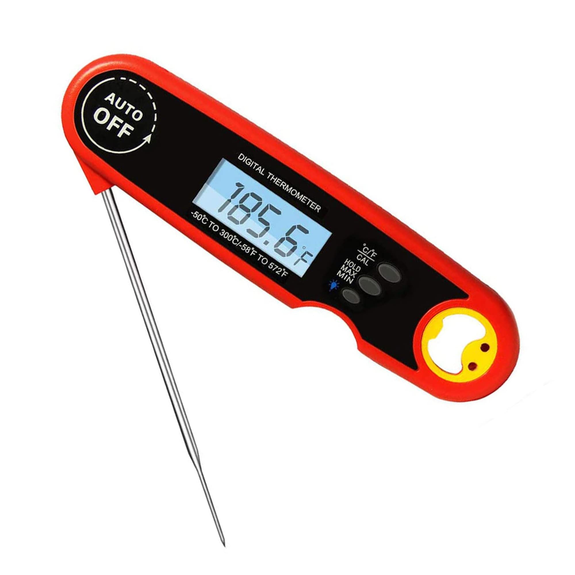 Meat Thermometer, Instant Read Meat Thermometer for Grill Cooking, Digital Meat Thermometer with Waterproof Folding Probe ...