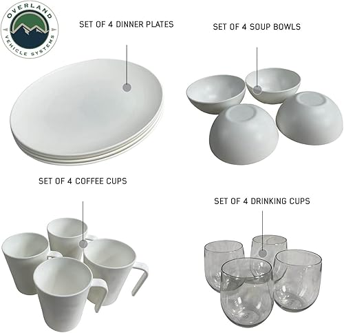 Miniatura 8 de Overland Vehicle Systems Ultimate - Juego de utensilios de 39 piezas, recubrimiento en polvo negro, universal, caja de almacenamiento de aluminio de