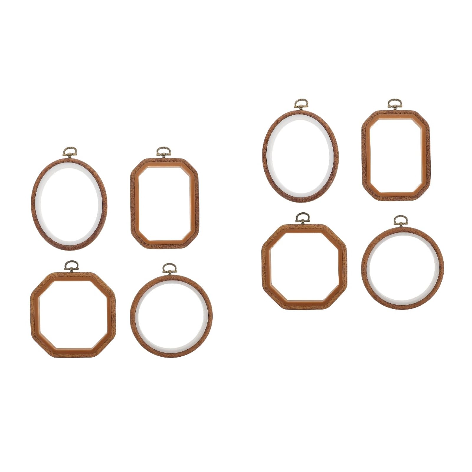 Lurrose Marcos De Punto De Cruz De Plástico 5.90X4.72X0.78 Pulgadas Aros De Bordado Herramientas Auxiliares Para Manualidades Y Suministros De Bordado Diy