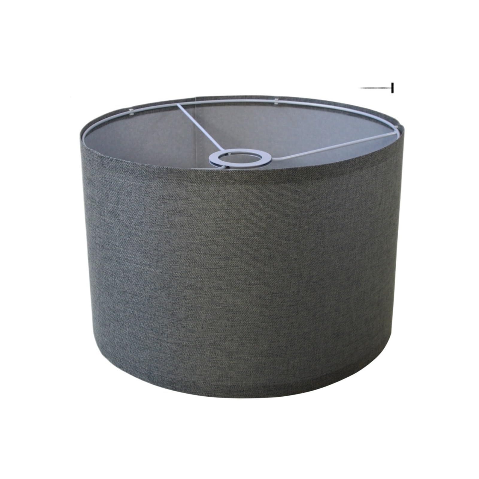 Rgoemhj 400Mm Gray Lamp Shades Linen Round Shade For Lamp