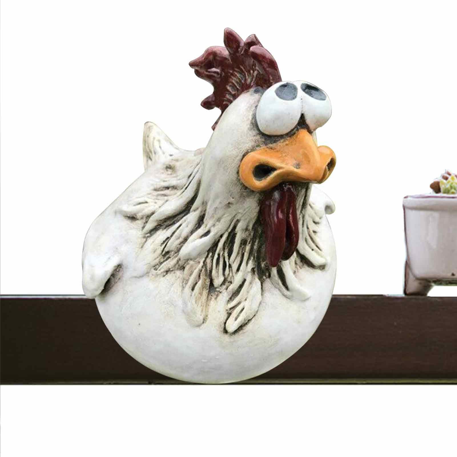 Amazon.co.jp: チキンフェンスデコレーション - 面白い鶏の装飾の庭の