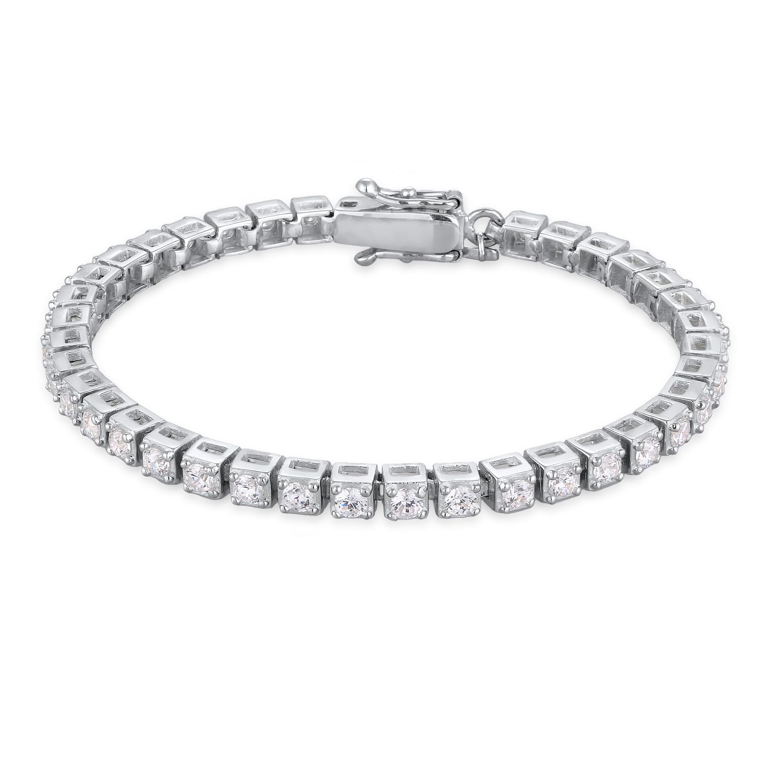 Bracciale Unisex Tennis Crystal Cristallo in Argento 925 rodiato - Collezione Rainbow Les Folies (16