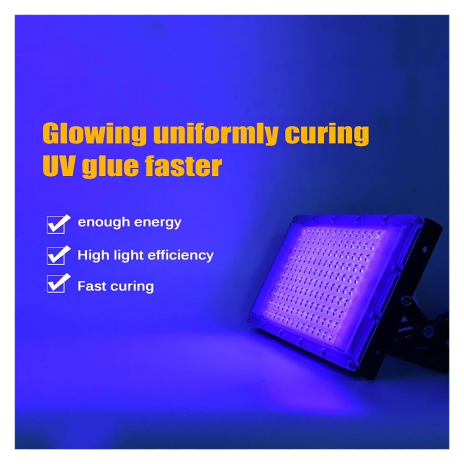 Lampe de séchage UV LED 50/200/300 W for circuit imprimé, lampe de séchage de colle UV for écran de téléphone, réparation de vitre de voiture, lampe de séchage de résine Haute énergie, largement utili