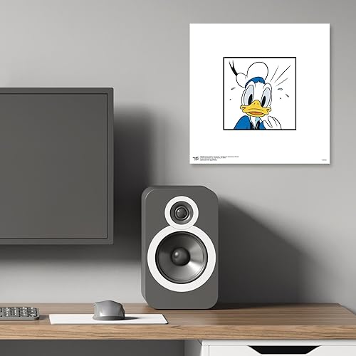Miniatura 5 de Trends International Gallery Pops Disney Mickey and Friends - Arte de pared preocupado de Donald Duck Expressions, versión sin marco, 12 x 12