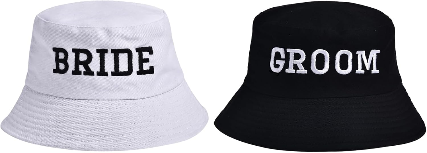Bride Bucket Hat for Bachelorette Party Embroidered Sun Hat Bridal Shower Bride to be Gift White - Image 5