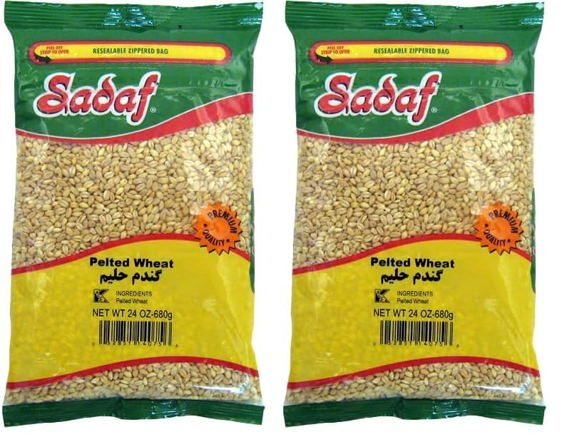 Vista 2 de Sadaf Trigo en Grano - Bayas de trigo para cocinar y saborizar alimentos - Recetas veganas - Trigo en Grano - Cocina de Oriente Medio - Kosher