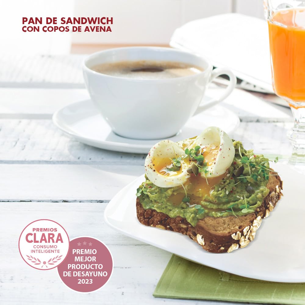 Pan Keto Protein con Avena 4 uds. 365 g – Pan de Molde Alto en Proteínas y Fibra – Bajo en Azúcares y Carbohidratos – Ideal para Tostadas, Sándwich y Dieta Keto – Listo para Consumir – Best Diet