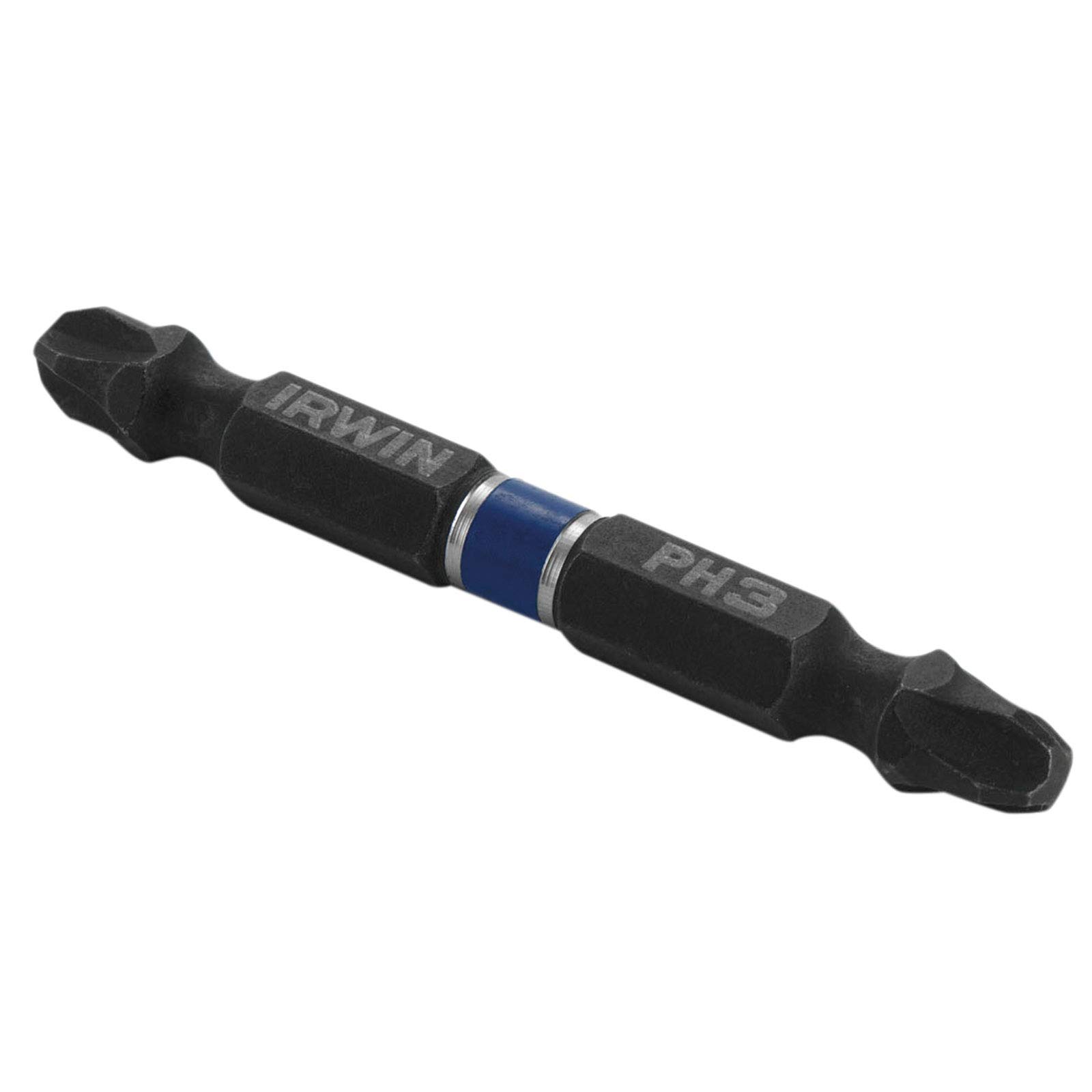 Irwin 1923375 - Punte per cacciavite in titanio, 60 mm PH2, a doppio lato, pacco da 2