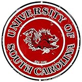 Signs 4 Fun Round Sign | South Carolina Retro Sign | 12” Diameter | Embossed Aluminum Sign | Made in the USA