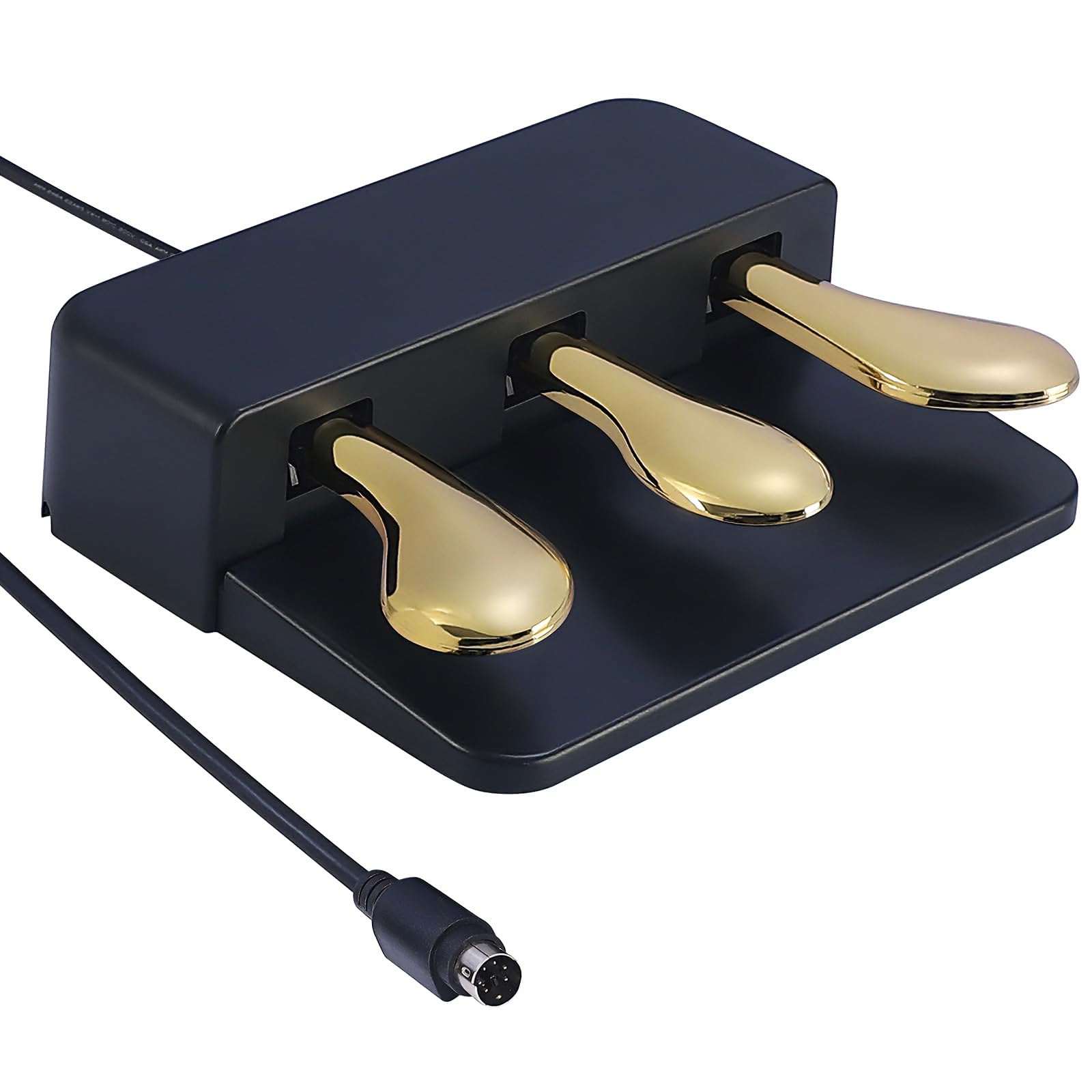 Pedal universal de sostenimiento adecuado para teclados electrónicos y pianos digitales, textura ABS, base antideslizante, diseño portátil, pedal de práctica