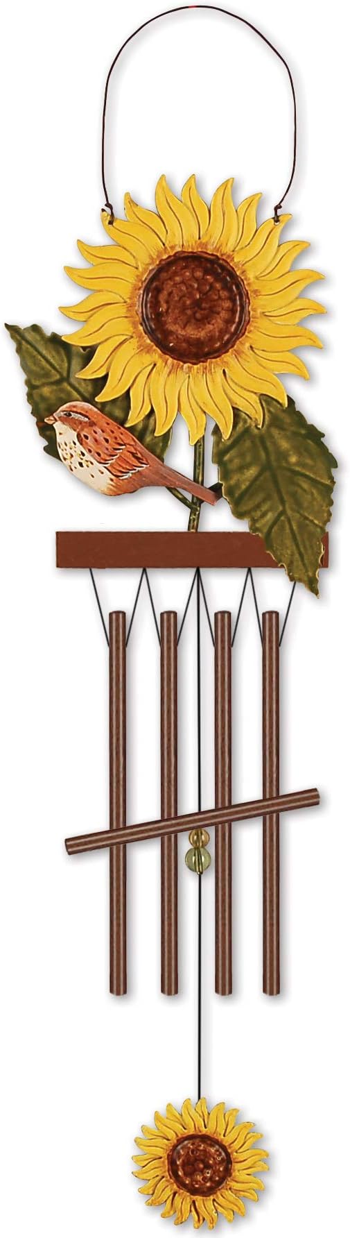 Sunset Vista Designs KD161 Birds of a Feather Sunflower Garden Wind Chime, 15-inch Height