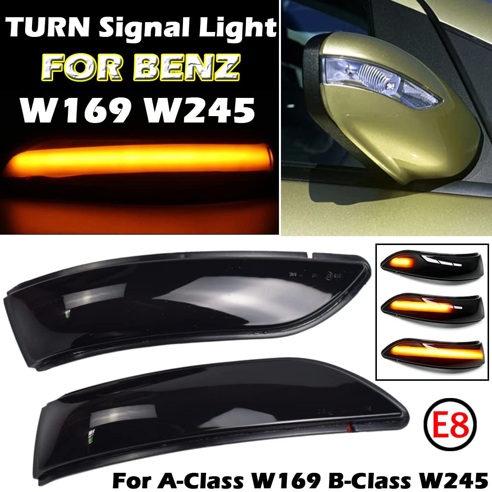 Indicatori Di Direzione Dinamici A LED Per Mercedes Classe A W169 E Classe B W245 (2004-2008) – Fumo Nero, Plug & Play - 5