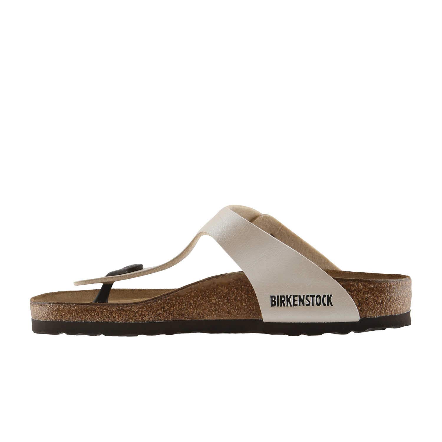 BIRKENSTOCK Damen Gizeh Birko-flor Zehentrenner, Elfenbein, 39 EU