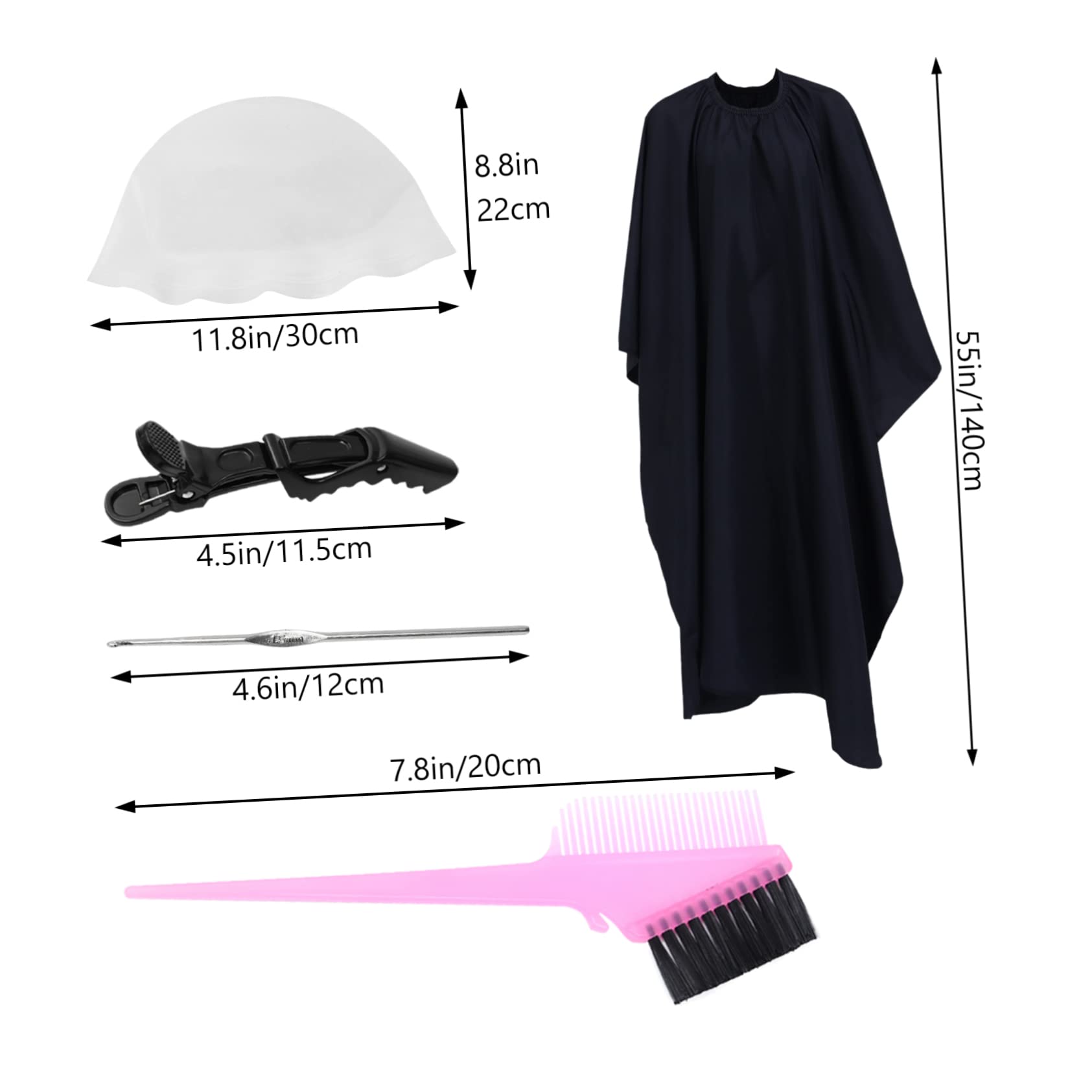 Healeved Silicone Hair Coloring Brush Set 11pcs Reusable Hair Dye Applicator Kit for Highlighting for Home Use