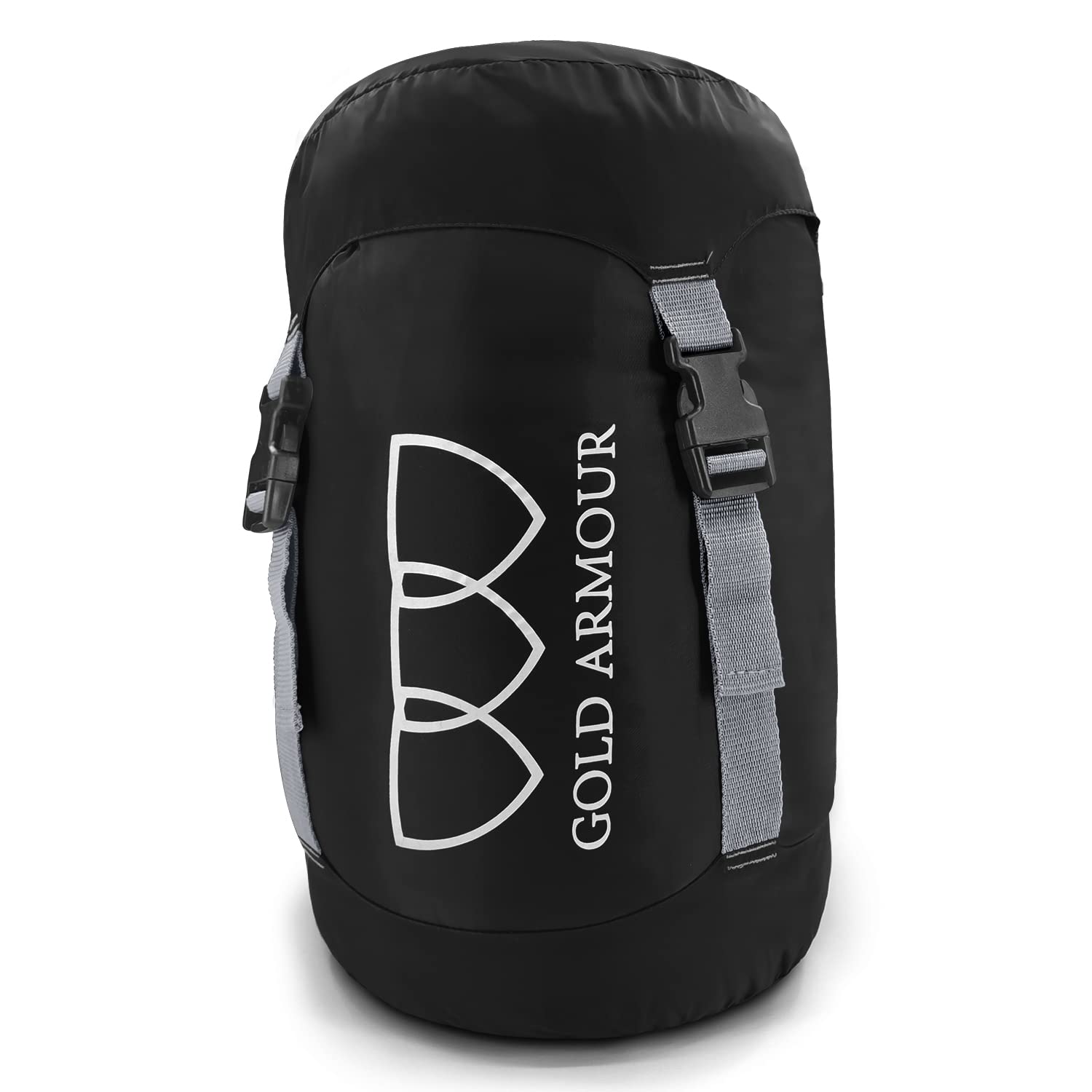 Gold Armour Nylon Compression Stuff Sack, 8L/15L/20L/35L Lightweight Sleeping Bag Compression Sack Great - Space Saving Gear for Travel, Camping, Backpacking