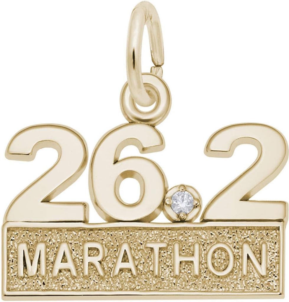 Rembrandt Classic Marathon 26.2 w/White Spinel Charm