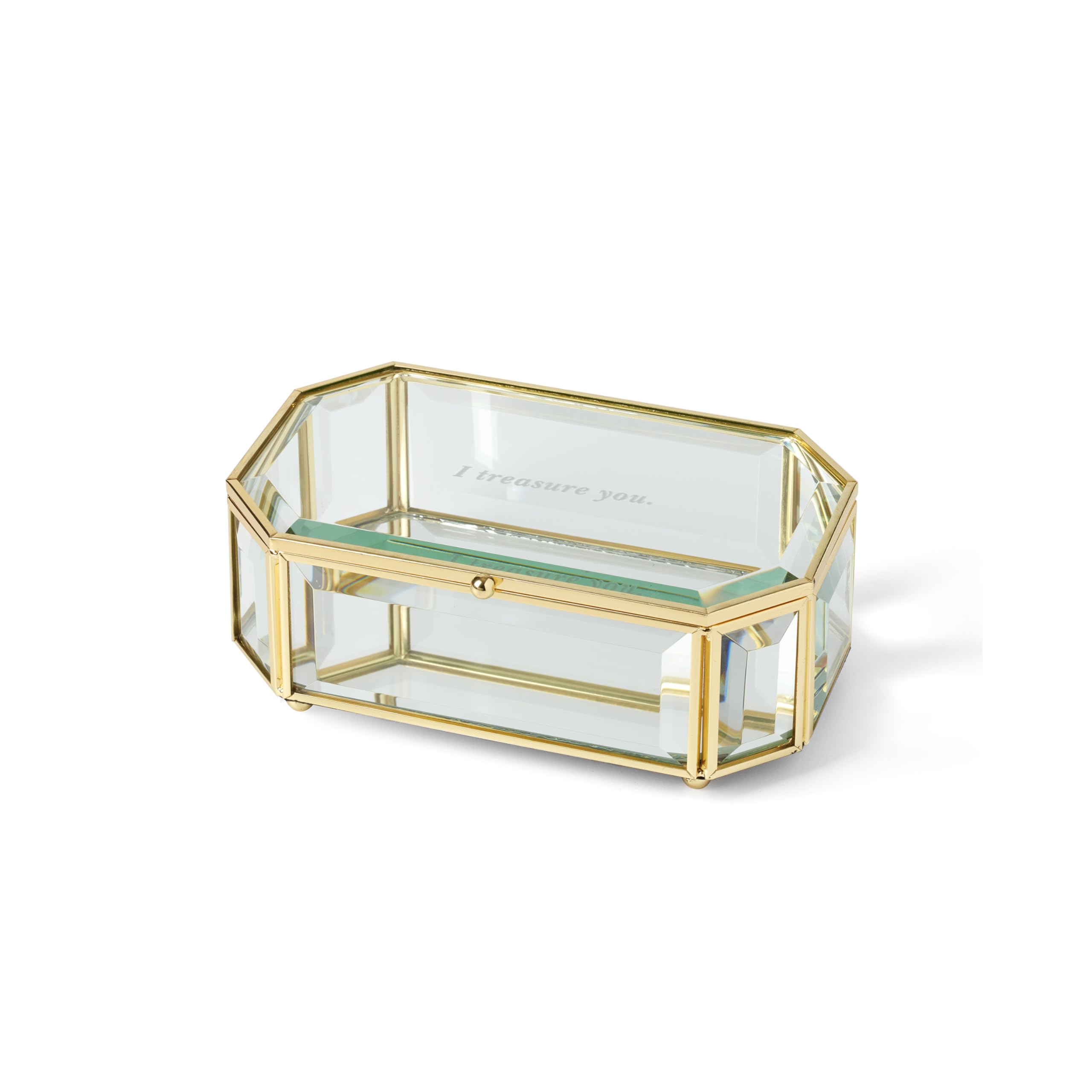 kate spade ジュエリーBOX kate spade new york Large Floral Jewelry Box in Black & Gold