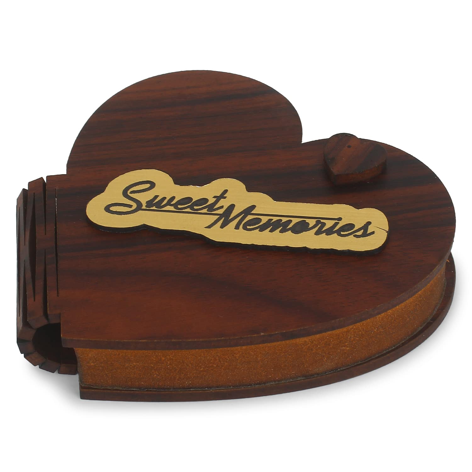 Sweet Memories Heart Shape Wooden Pendrive Case (Box)-Gift Item-Light Weight-Designer Case-Handcraft-Semi Machinery (B0C2J2BD2F) Amazon Price History, Amazon Price Tracker