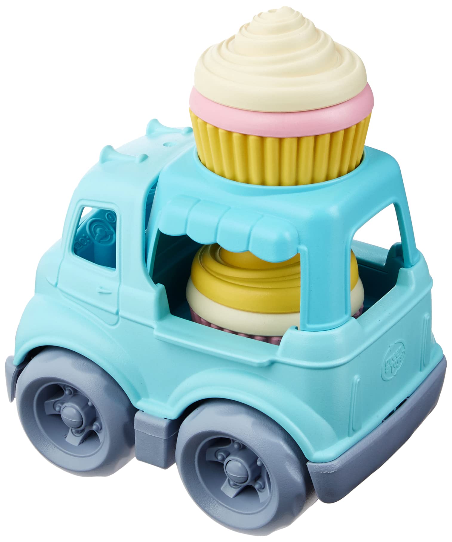 Green Toys GTCPTK1586 Cupcake Animals Kids' Play Trucks, Blue, 1 EA - Image 2