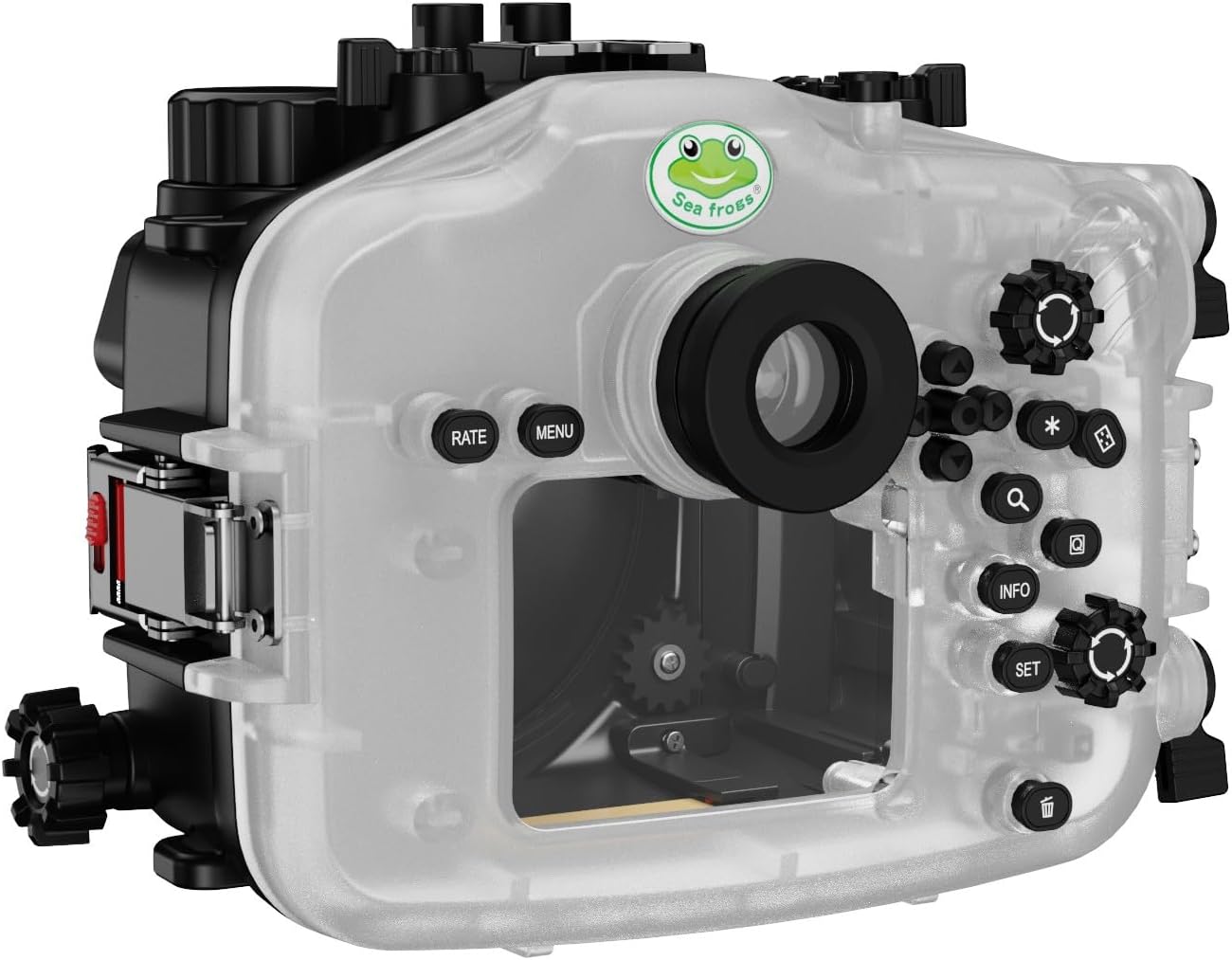 Seafrogs Underwater Housing for Canon EOS R5 Mark II, 40M Waterproof Case with WA005A Long Dome Port Kit, Waterproof Scuba Diving Case for Canon R5 II+RF 24-105mm F4L/ RF 15-35mm F2.8L