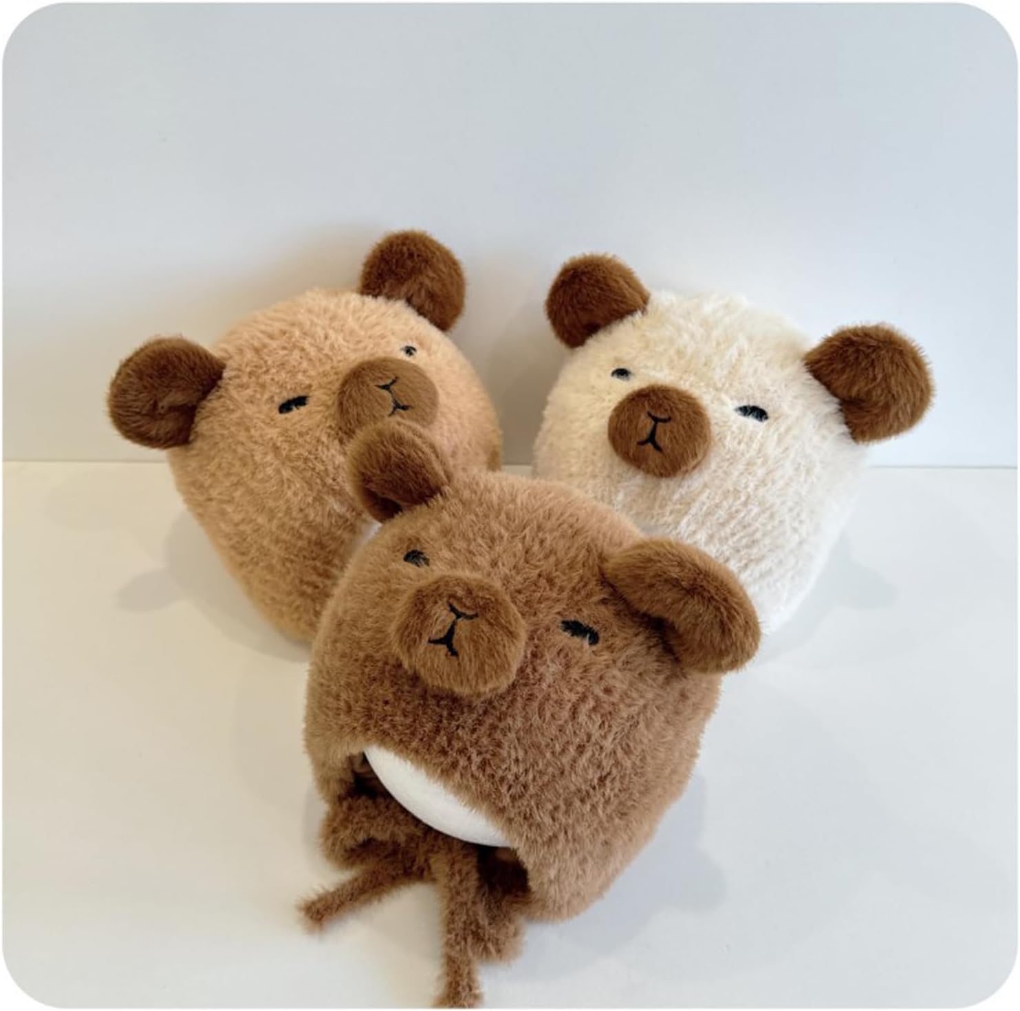 Capybara Hat Plush Winter Hat, Soft Fuzzy Material, Kids Winter Accessories for Age 1-6 - Image 5
