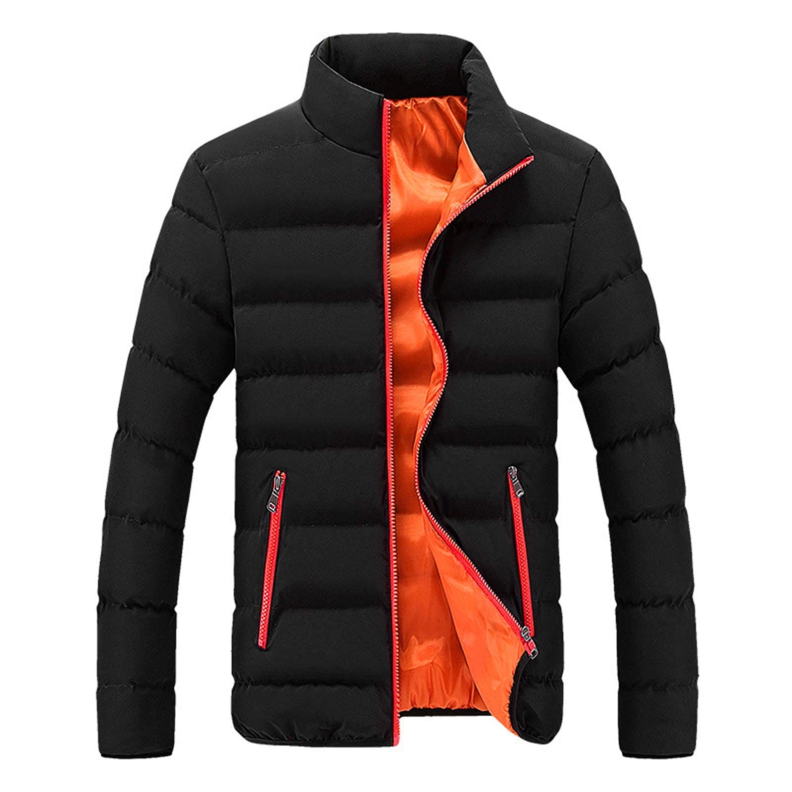 Puffer Jackets for Men Water Repellent Windproof Insulated Jacket Thicken Waterproof Winter Coats for Outdoor Hiking