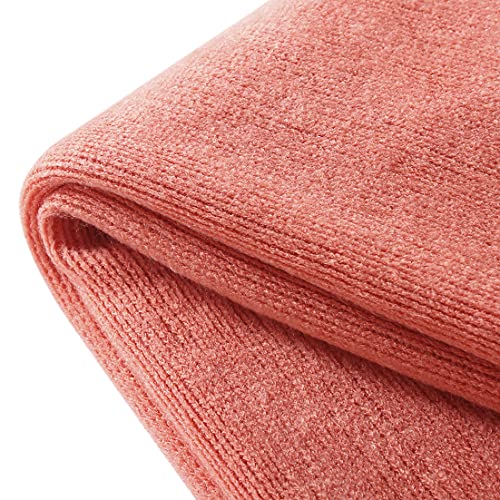 Homiest Decorative Knitted Throw Blanket With Fringe Soft & Cozy Tassel Blanket For Couch Sofa Bed (Orange,50X60) #TOP4