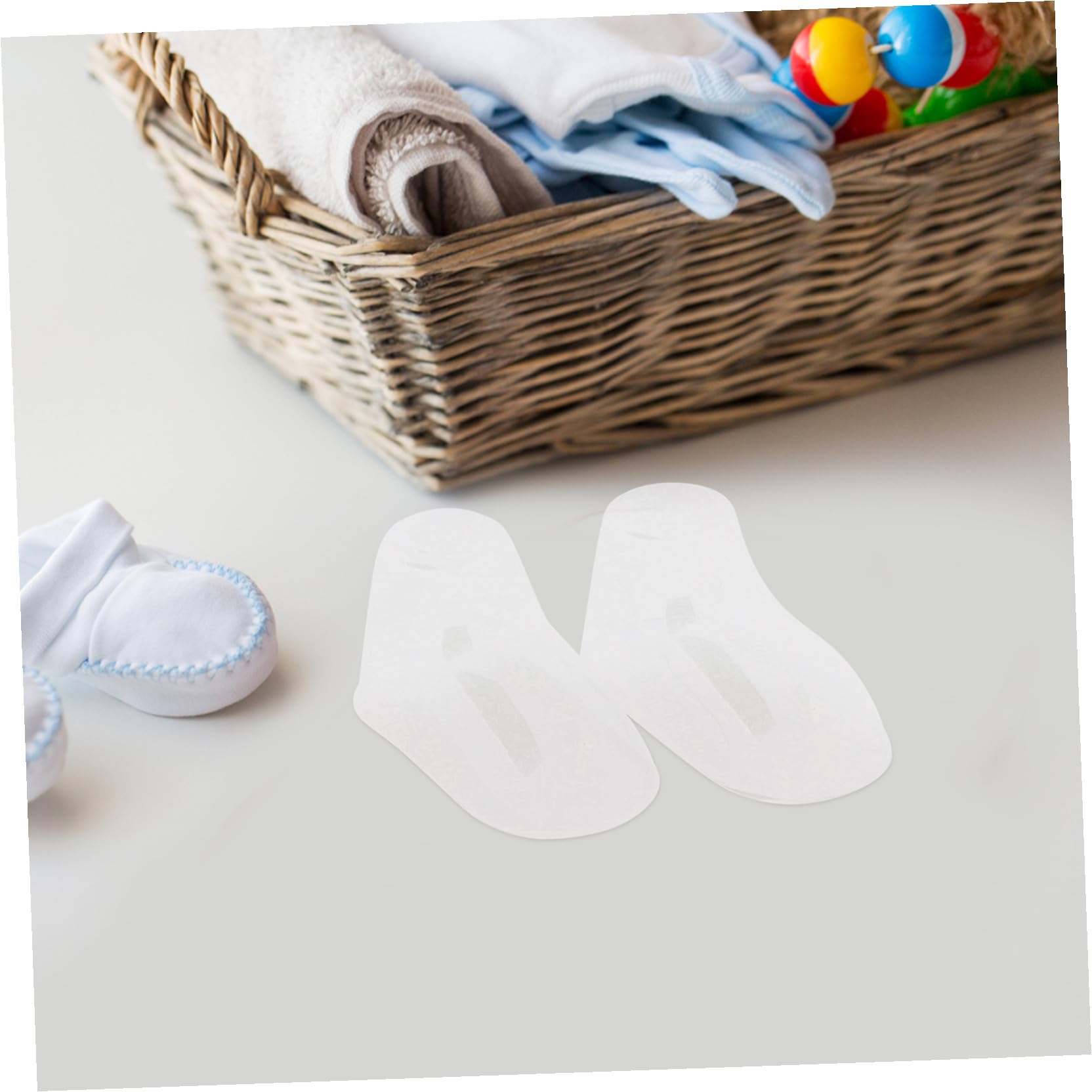 LIFKOME 100 Stück Babyfüße Schuhspanner aus Pvc Stabiler Durchsichtiger Präsentationsständer zur Formgebung von Babysocken und Babyschuhen für Kleinkinder