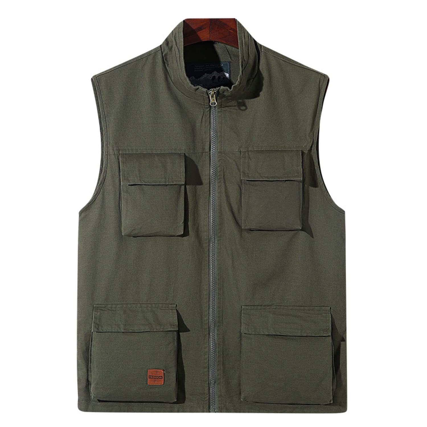 Chaleco De Hombre con Multibolsillos Chaleco De Deportes Exterior Chaleco Casual Sin Mangas Pesca Y Fotografía Chaqueta
