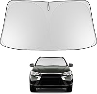 Vista 133 de Proadsy 2025 - Parasol para parabrisas actualizado con ajuste personalizado para Nissan Rogue 2014-2020, protector plegable de 4 capas