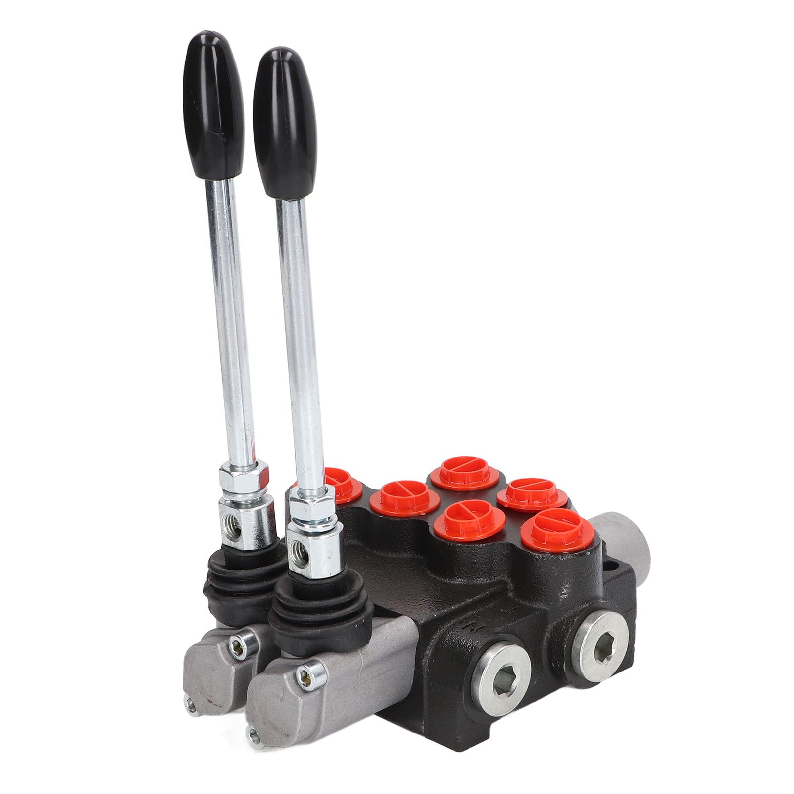 Válvula Hidráulica, P40-2OT Válvula de Control Hidráulico 2 Carretes Retorno por Resorte Válvula Hidráulica de Doble Efecto Válvulas de Control Direccional Hidráulicas Paralelas