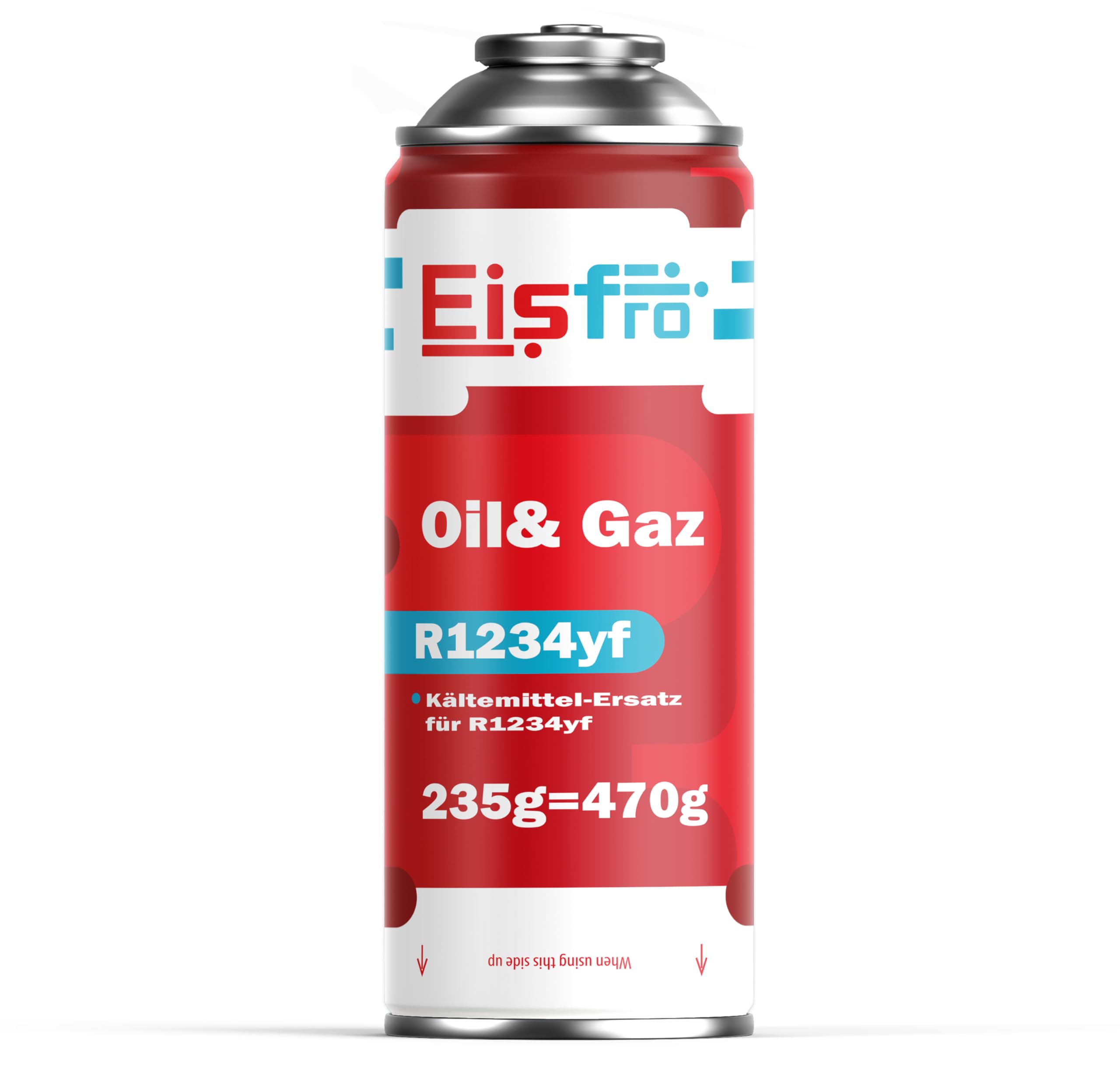 Fluide Réfrigérant R1234yf Gaz avec Huile, Tuyau et Adaptateur YF – Recharge Climatisation Automobile – 3X 235 g – ECO