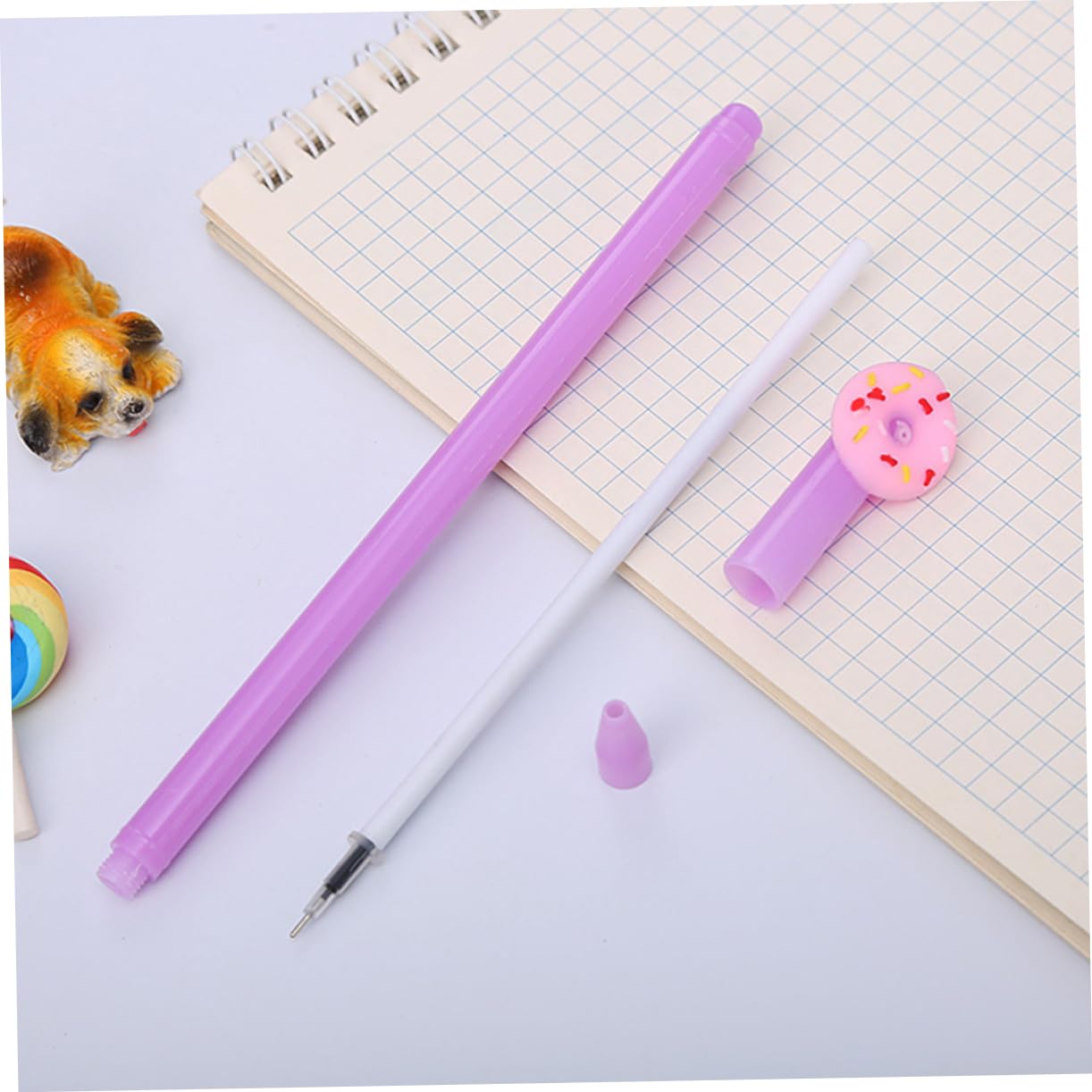 2 Ensembles Stylos Gel À Dessin Donut Ensemble De Stylos Créatifs Pour Scolaires Et Bureaux Pour Écrire Dessiner Et Diy 20 Pièces * 2