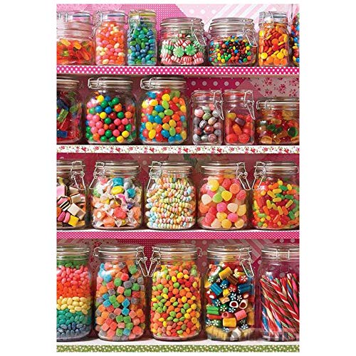 Better Selection Clear Diy 5D Diamond Art Kit Full Drill Candy Wall Embroidery Cross Stitch Diy Art Craft Home Wall Decor(Diamond Art Tool Included) 11.81X15.75 Inch