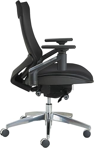 Miniatura 3 de Alera ALEEBW4213 EB-W Series Pivot Arm Silla de malla multifunción con base de aluminio - negro